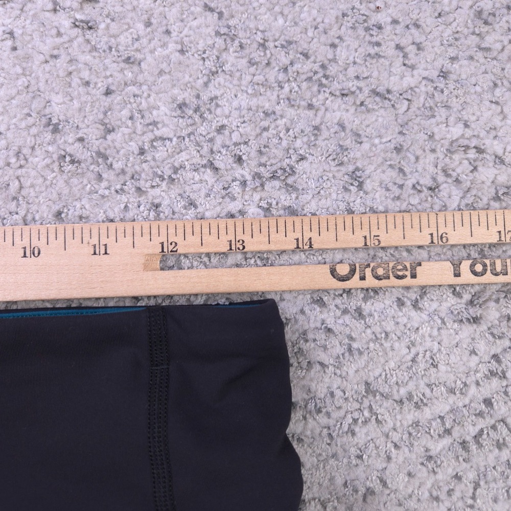 Lululemon Leggings Womens Size 6 Running Tight Stuff II Black Teal Training GUC - Picture 9 of 10